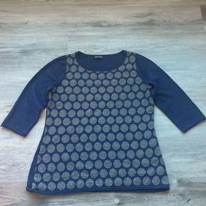 Jessica Polka Dot Sweater with Three Quarter Sleeves